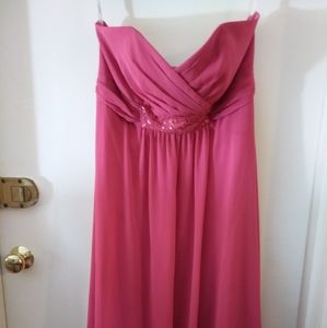 Gorgeous pink strapless dress